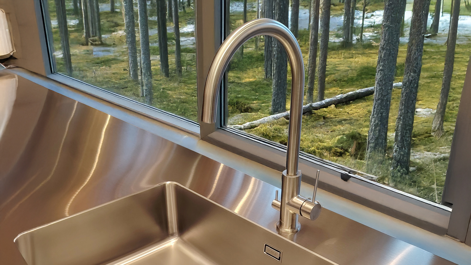 Kjøkkenbatteri Scandtap Steel Equip D Original